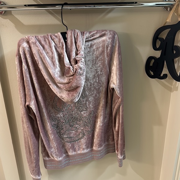 Soft sweatshirt jacket with hoodie - Picture 4 of 5